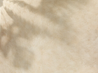 Wall Mural - Old wallpaper texture with tropical leaves reflection. Abstract background