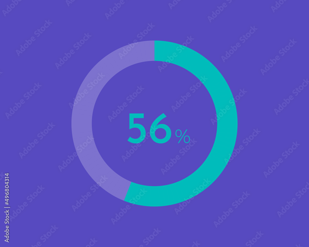56 Percentage diagrams on blue color background HD, pie chart for Your ...