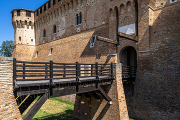 Poster - Entrance of the Castello di Gradara, Gradara Castle. Marche, Italy.