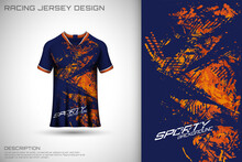 Front Racing Shirt Design. Sports Design For Racing, Cycling, Jersey Game Vector.