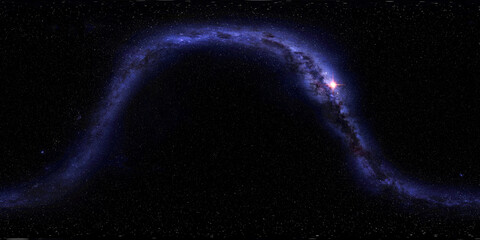 Wall Mural - milkyway equirectangular vr environment