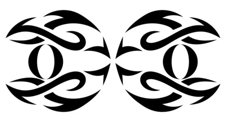 Poster - Abstract image in the form of a tattoo or ornament. Decoration or print.