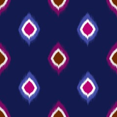 Ikat geometric folklore ornament. Tribal ethnic texture. Seamless striped pattern in Aztec style. Figure tribal embroidery. Indian, Scandinavian, Gyp sy, Mexican, folk pattern.ikat pattern. 