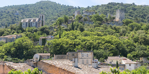 Wall Mural - Medieval village of Oppede le Vieux, Vaucluse, Provence region, France