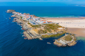 Wall Mural - Aerial view of Baleal peninsula in Portugal