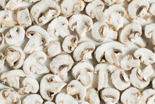 White Sliced Mushroom Backgrounds