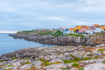 Sticker - Seaside or Portuguese town Peniche