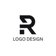 modern letter r logo design template