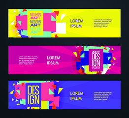 Poster - posts on social media vector illustration. Stylish graphics templates posts. dynamic abstractions typography photo. modern art paint and brush stains, fitness subjects gym. design frame posts