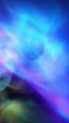 Wall Mural - deep blue green magenta atmosphere ethereal heaven background loop