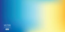 Abstract Blurred Gradient Mesh Background In Blue And Yellow Colors Of National Flag Of Ukraine. Poster Or Banner Template. Easy Editable Soft Colored EPS8 Vector Illustration Without Transparency.