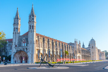 Wall Mural - View of mosteiro dos Jeronimos in Belem, Lisbon, Portugal