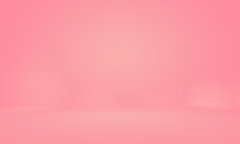 Abstract Empty Smooth Light Pink Studio Room Background, Use As Montage For Product Display,banner,template.