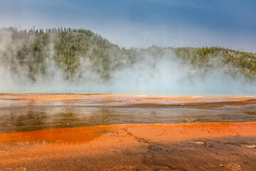 Wall Mural - The Grand Prismatic Spring in the Yellowstone National Park, Wyoming.