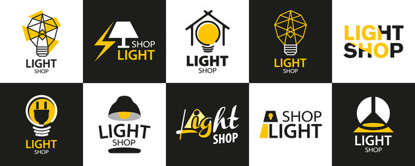 Vector logo of an electronics store, light