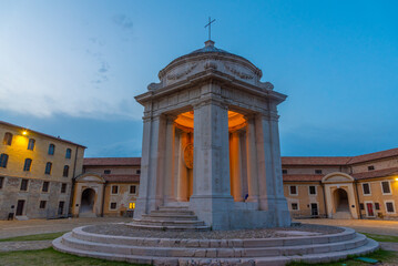 Wall Mural - Sunset view of Mole Vanvitelliana fortress in Ancona, Italy