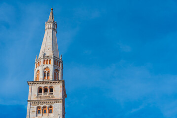 Sticker - Sunset view of Ghirlandina tower in Italy