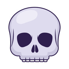 Sticker - cartoon skull icon