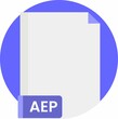 icon of a aep with a label