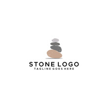 Balancing Rock Zen Stone Stones Logo Design