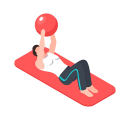 Sticker - Isometric Rehabilitation Icon