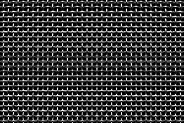 Fototapete - 3D illustration  silver metal mesh. Bright contrast color hand drawn ornament textured background.