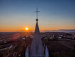 © Nicola Simeoni - Sunset on the ancient bell tower. Friuli to discover. Conoglano di Cassacco