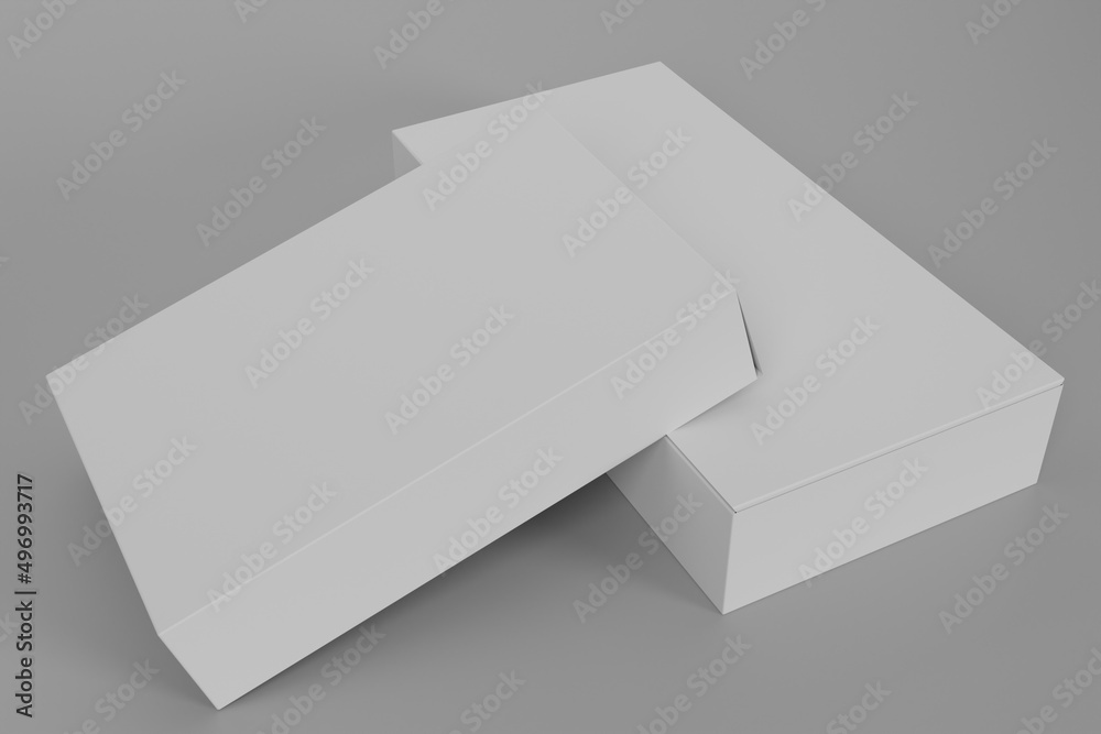 box packaging mockup for product presentation on 3d render Stock Photo ...