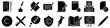 Copyrighting icon vector set. copy writing illustration sign collection. write symbol or logo.
