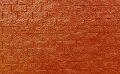 Poster - Red block wall