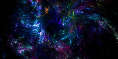 Wall Mural - banner star field background . starry outer space background texture . colorful starry night sky out