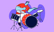 drummer with drum