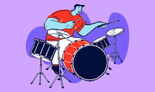 Drummer With Drum