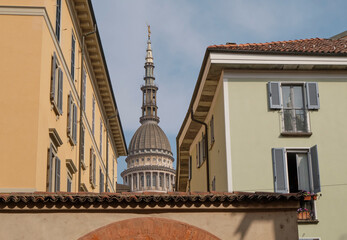 the tower of San Gaudenzio in Novara city, Piedmont, Italy.