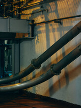 Industrial Pipes In Distillery