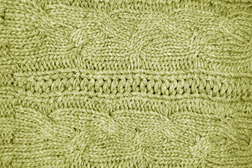 Wall Mural - Warm knitting texture in yellow tone.