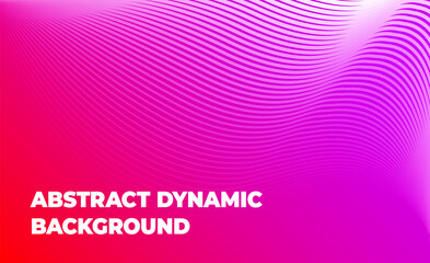 Poster - Very beautiful abstract background from a wave of red, blue, yellow, pink wave and lines. Flyer banner template 