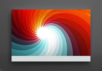 Wall Mural - Abstract background with dynamic effect. Rotation and swirling movement. Modern screen design for mobile app and web. 3d motion vector Illustration for advertising, marketing or presentation.