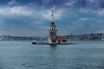 Wall Mural - Istanbul city view with blue sky