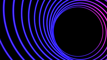 Wall Mural - Sonar wave conceptual neon light abstract background