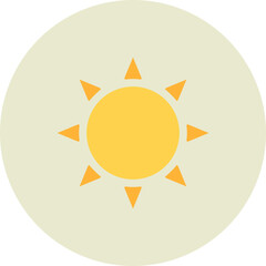 Wall Mural - Sun Icon