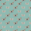 butterfly polka dot pattern background vintage seamless