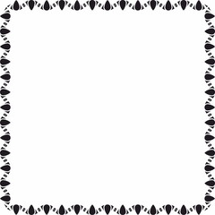 Poster - decorative  frame with graphic element and ornament 