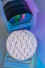 Poster - Silicon Wafers in plastic holder box