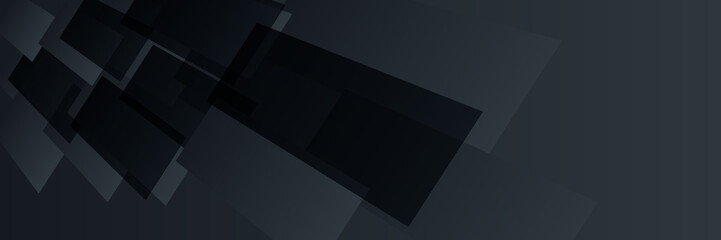 abstract black web banner design. header, landing page web design elements.