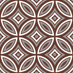 Royalty-free high-quality seamless pattern with elements in Japanese style for decoration or design.
