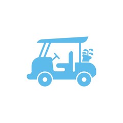 Wall Mural - Golf cart icon design concept illustration