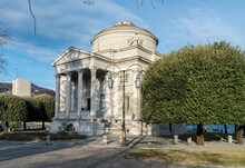 Italy, Como, Exterior Of Tempio Voltiano Museum Dedicated To Alessandro Volta