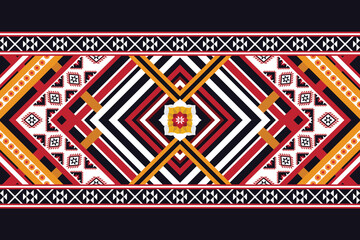 Geometric ethnic flower pattern for background,fabric,wrapping,clothing,wallpaper,Batik,carpet,embroidery style