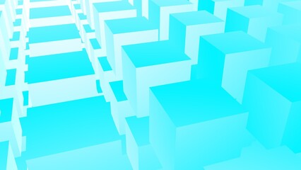 Poster - Colored cubic abstract background. Website design.